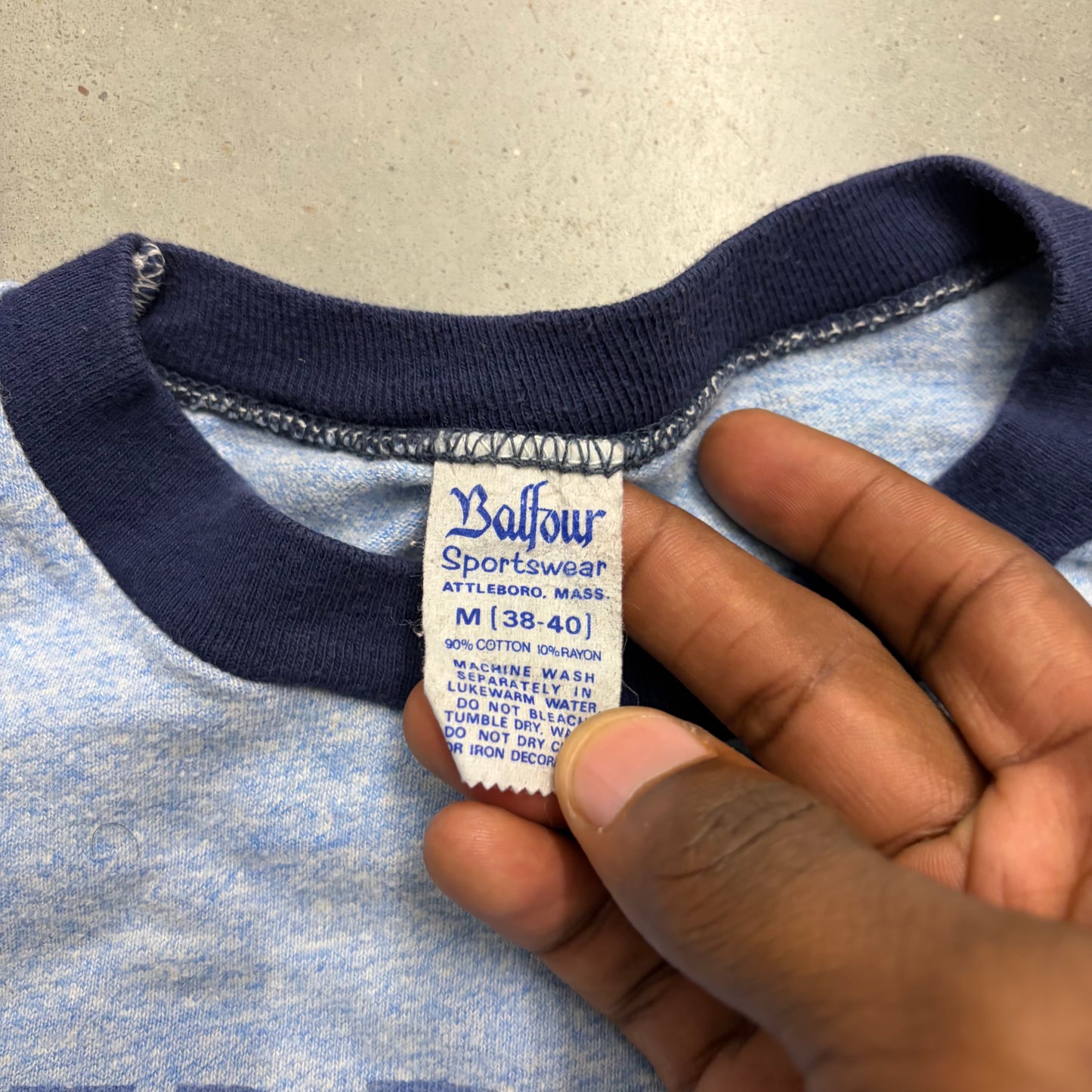 intage 80s “Impeach Dunlap” Ringer Tee