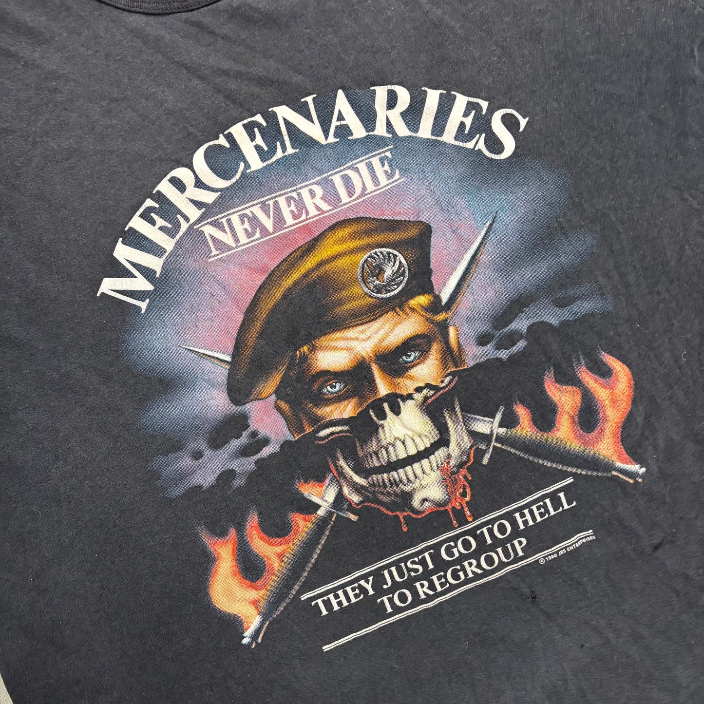 Vintage 80s “Mercenaries Never Die” Tee