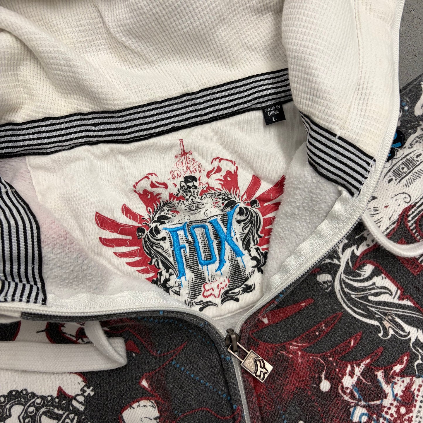 Y2K AOP Fox Zip Up