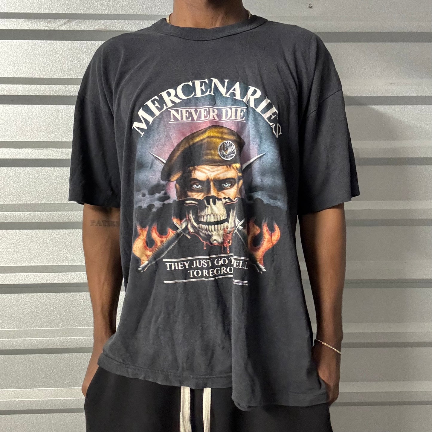 Vintage 80s “Mercenaries Never Die” Tee