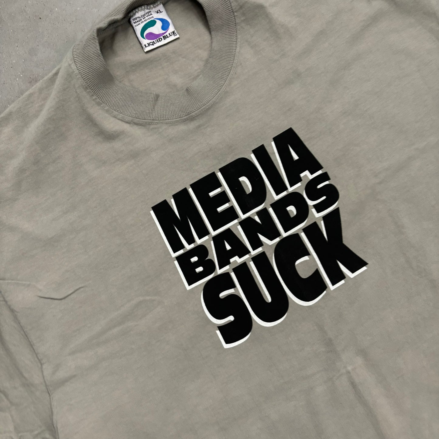 Vintage 97’ Media Bands Suck Tee