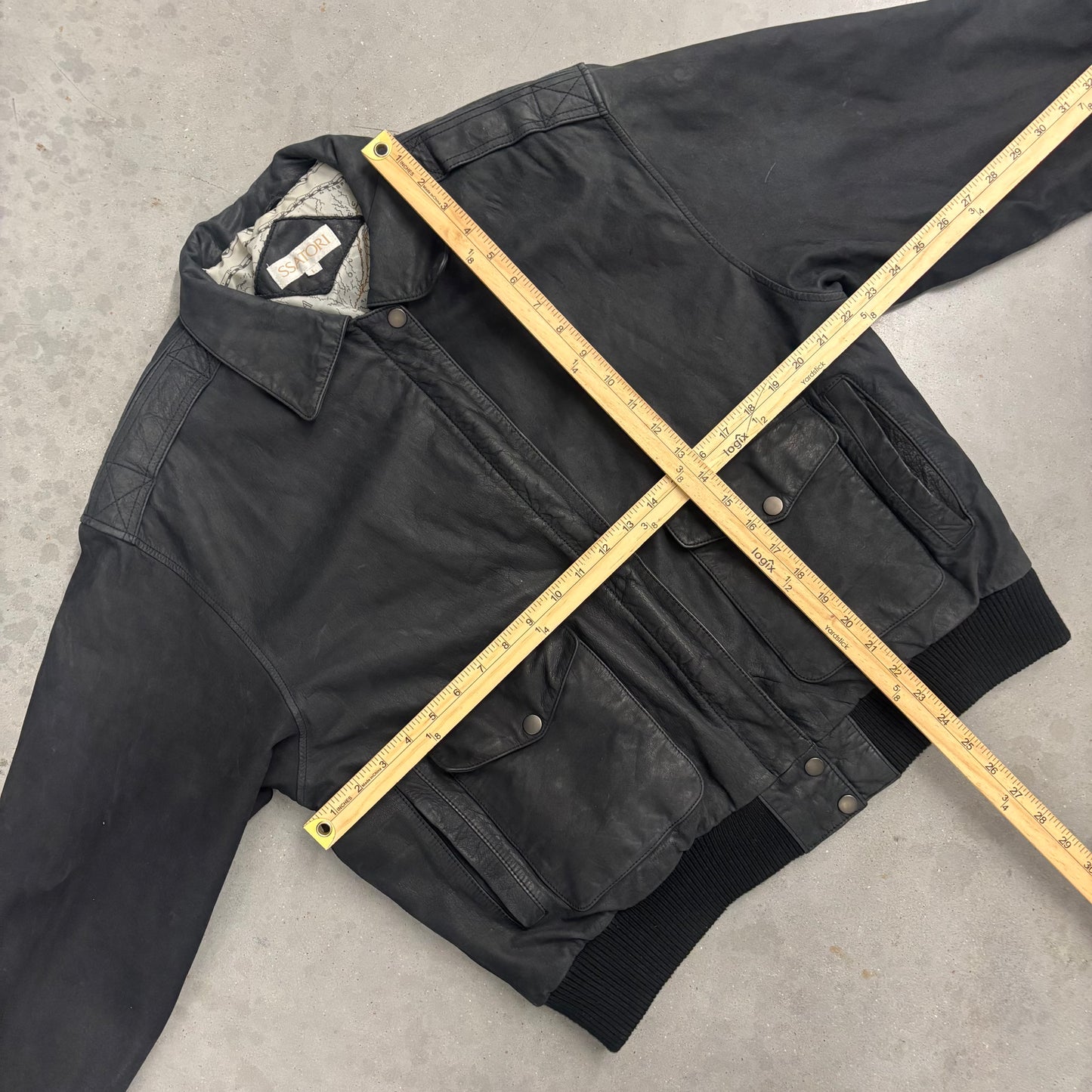 Vintage Black Leather Jacket