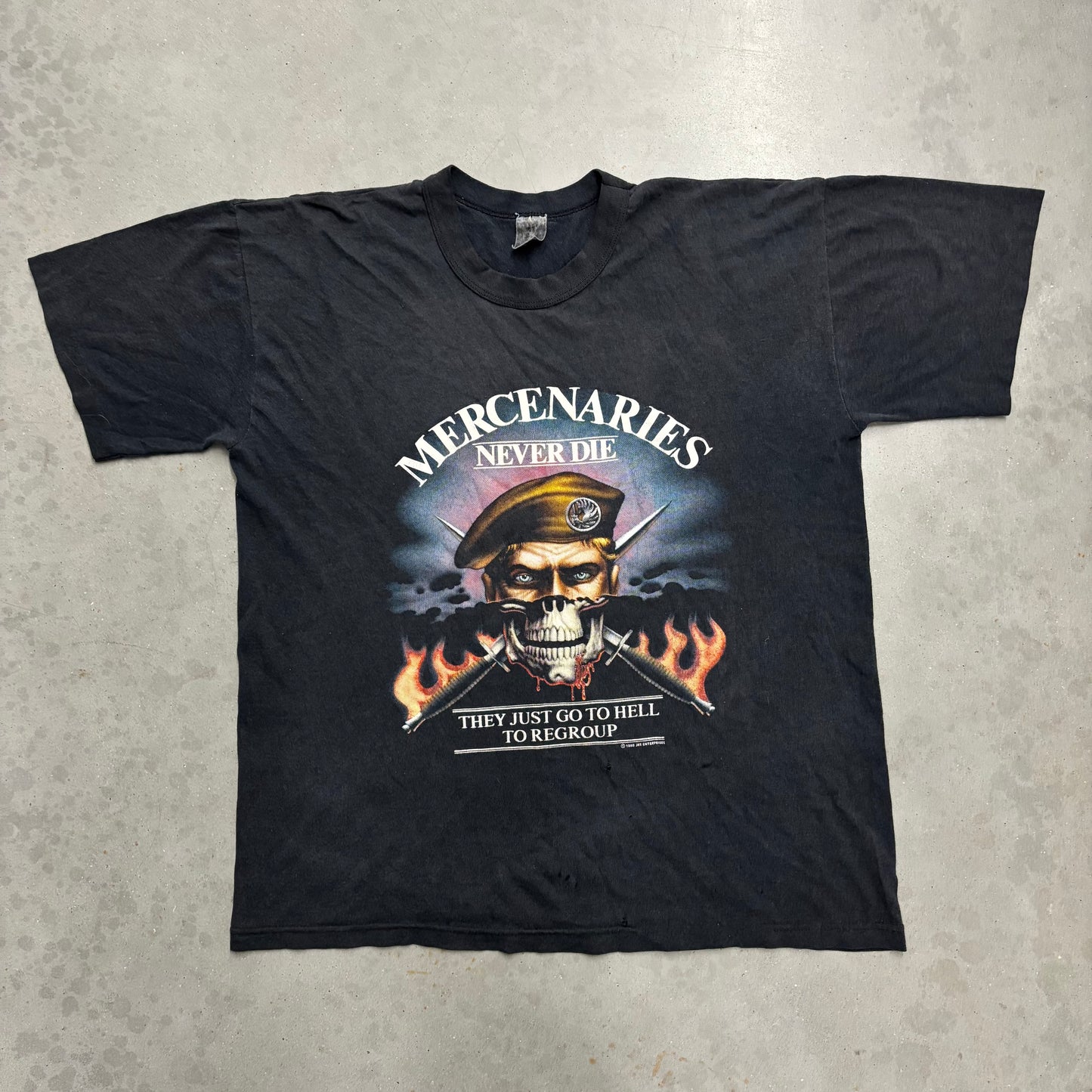 Vintage 80s “Mercenaries Never Die” Tee