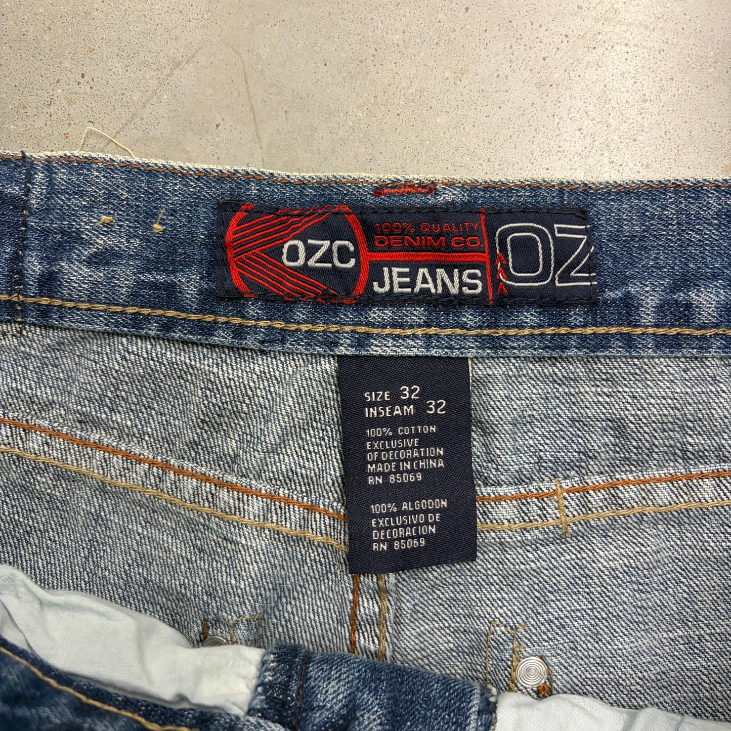 Y2K OZC Stitched Denim
