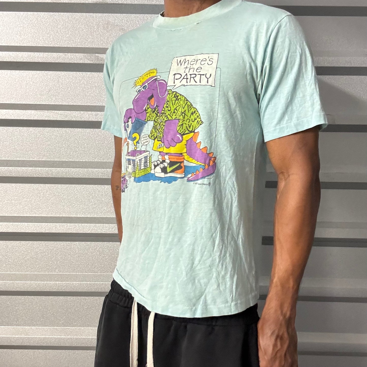 Vintage 80s Barney Funny Tee