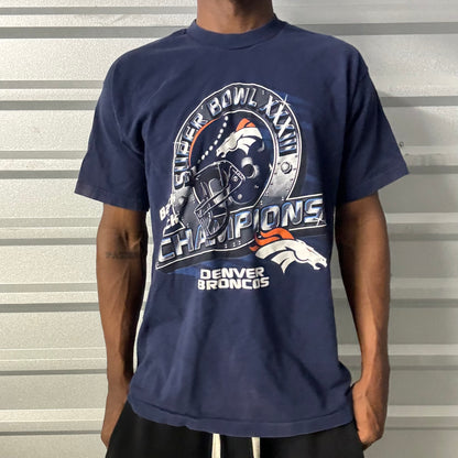 Vintage Denver Broncos Back 2 Back Champions Tee