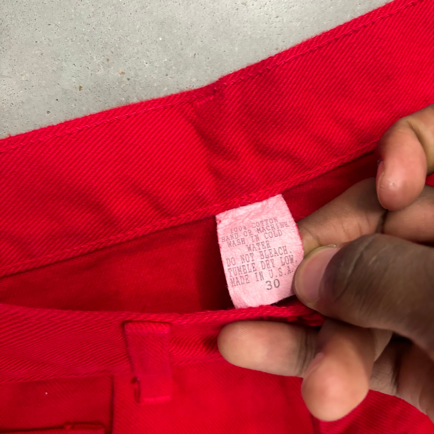 Y2K Bootleg Red Tommy Hilfiger Jorts