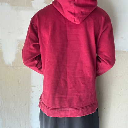 Red Reverse Weave Champion Hoodie