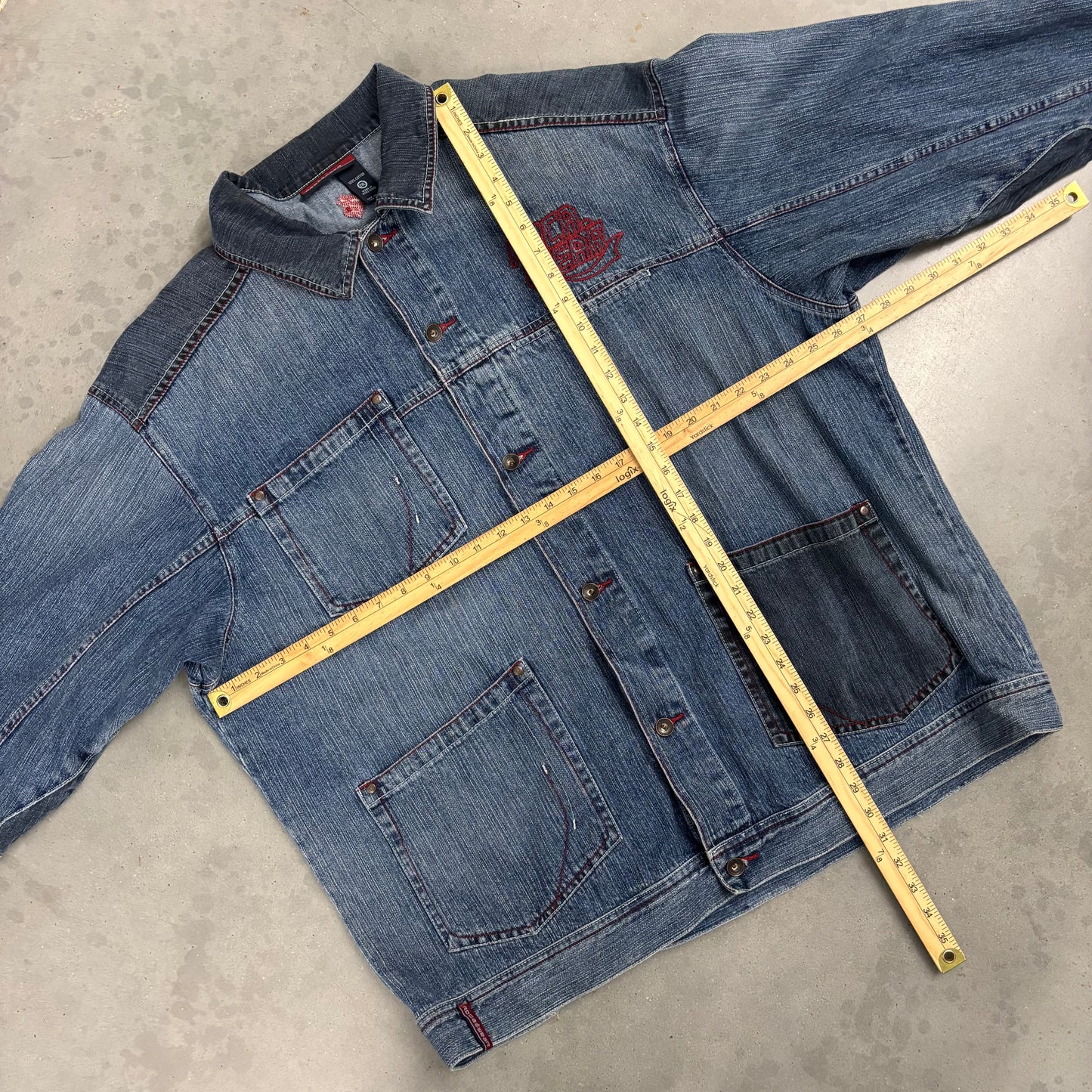 Y2K Rocawear Two Tone Denim Chore Jacket