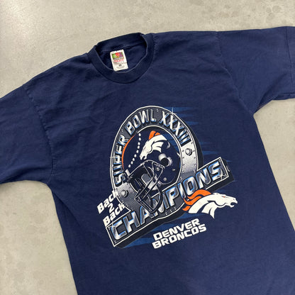 Vintage Denver Broncos Back 2 Back Champions Tee