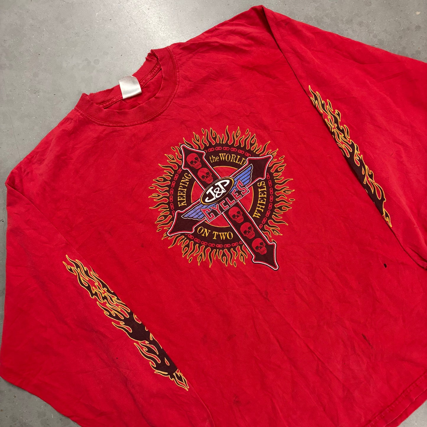 Vintage J&P Cycles Flame Longsleeve