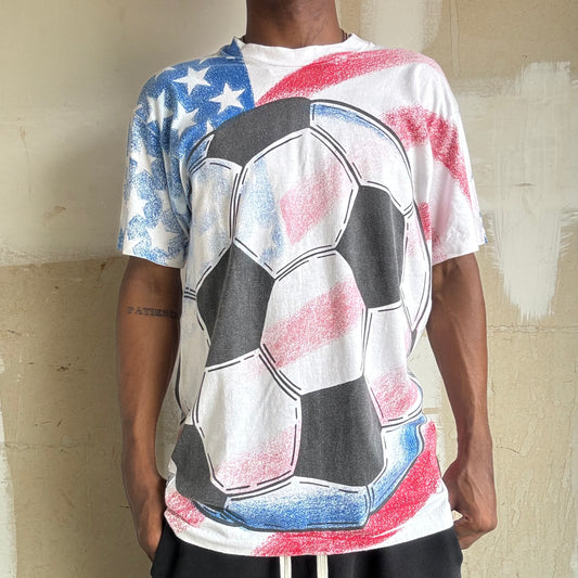 Vintage USA Soccer AOP Tee