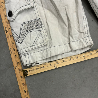 Y2K White Affliction Cargo Shorts