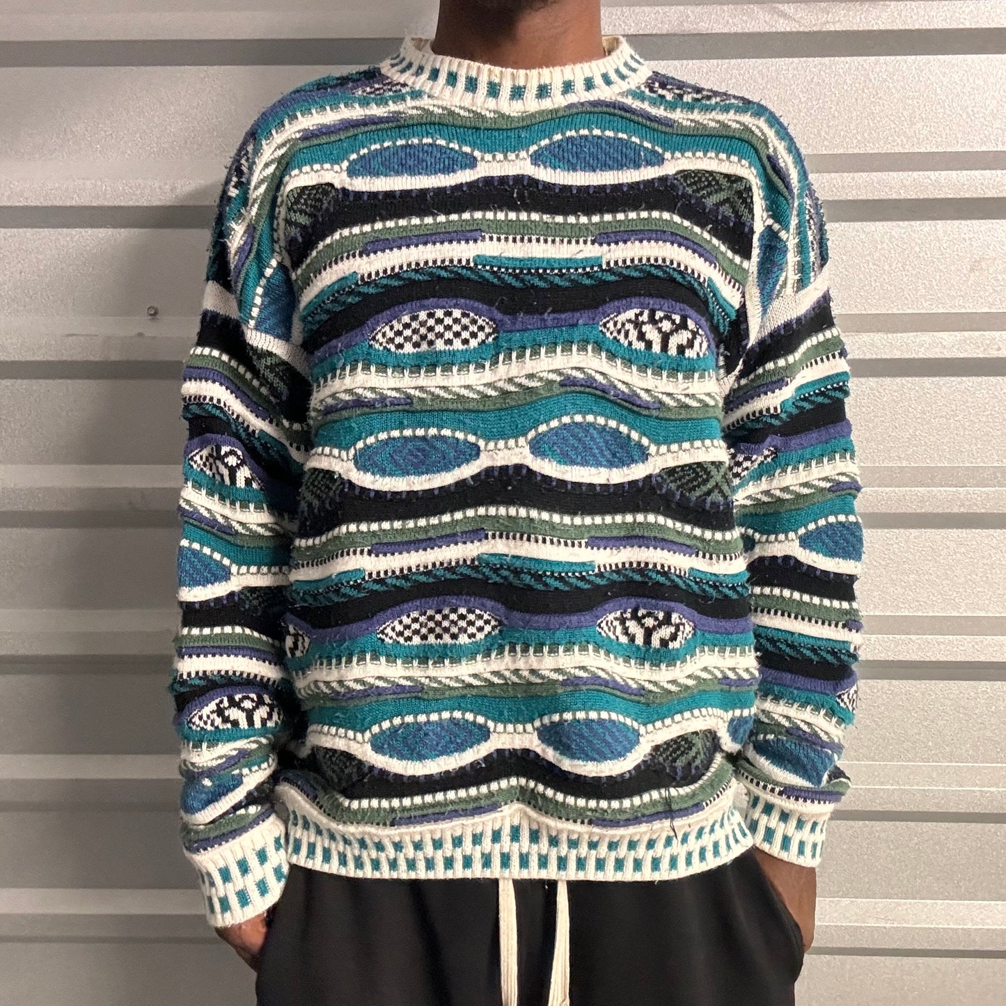 Vintage 3D Knit Sweater