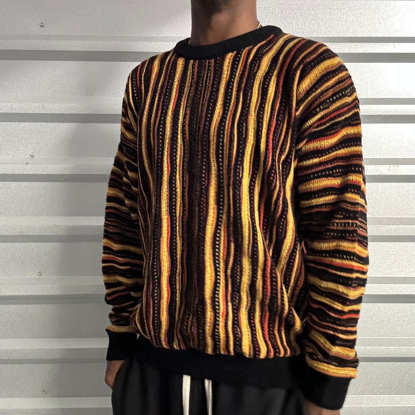 Vintage 3D Knit Sweater