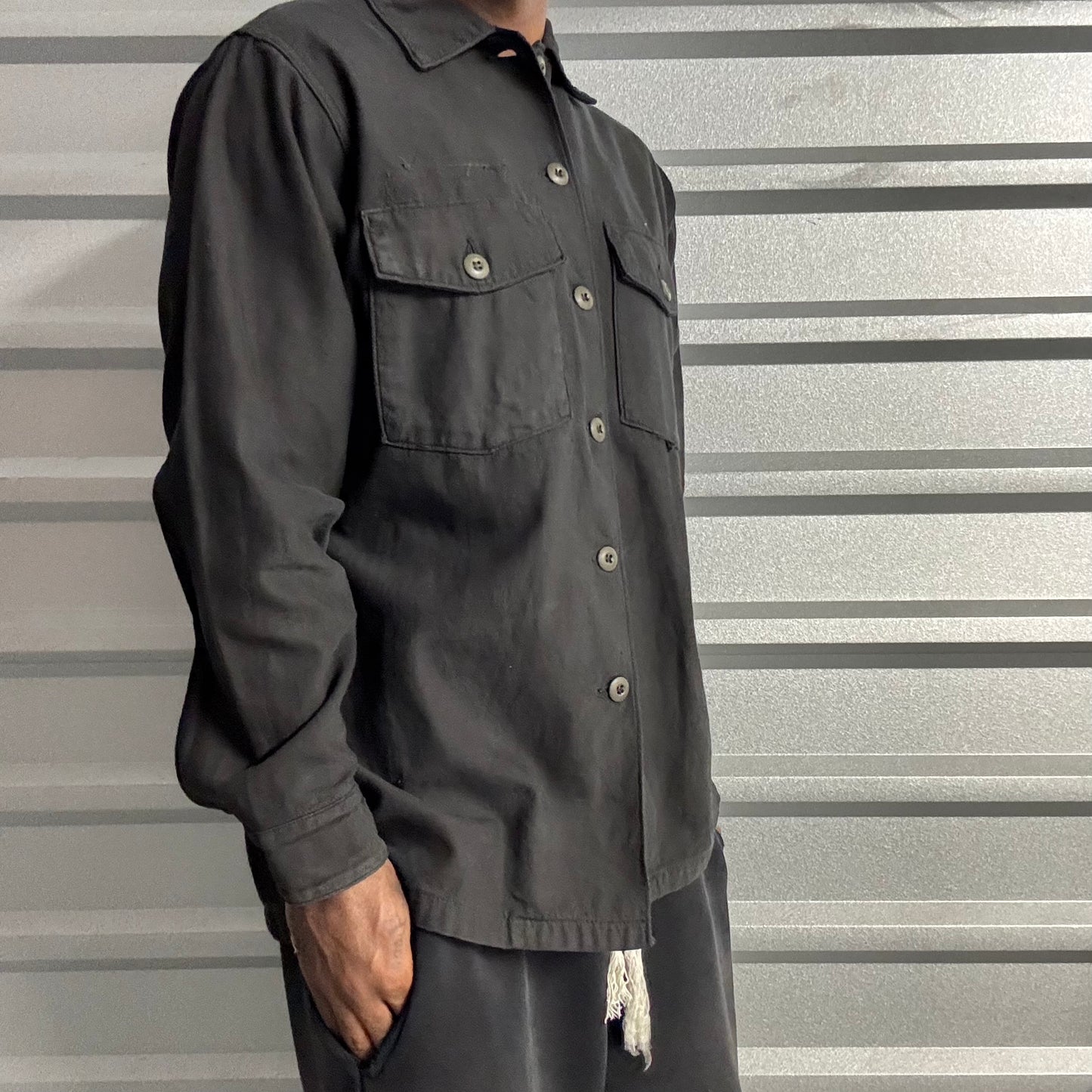 Vintage 80s Black Chore Jacket