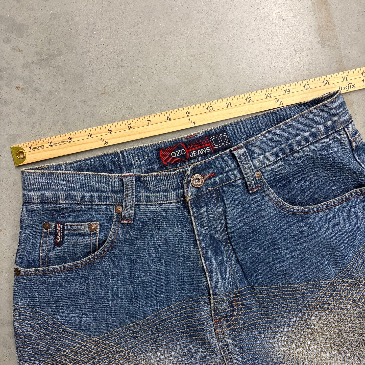 Y2K OZC Stitched Denim