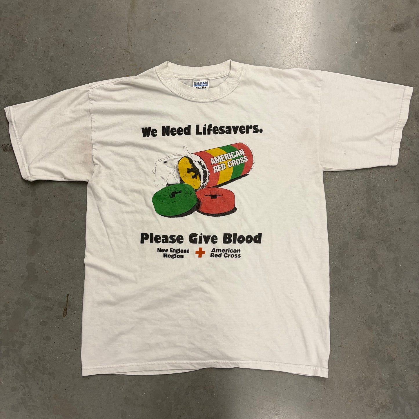 Vintage 90s Red Cross “Lifesavers” Promo Tee