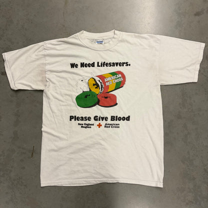 Vintage 90s Red Cross “Lifesavers” Promo Tee