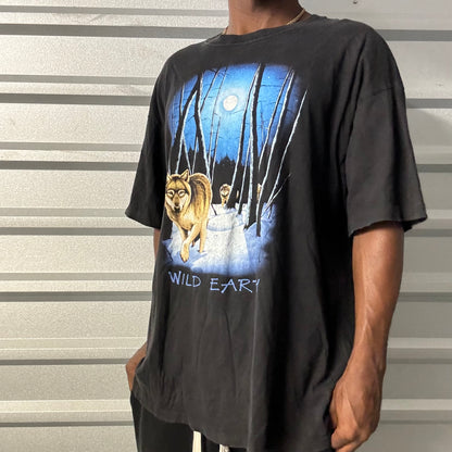 Y2K Wild Earth Wolf Tee