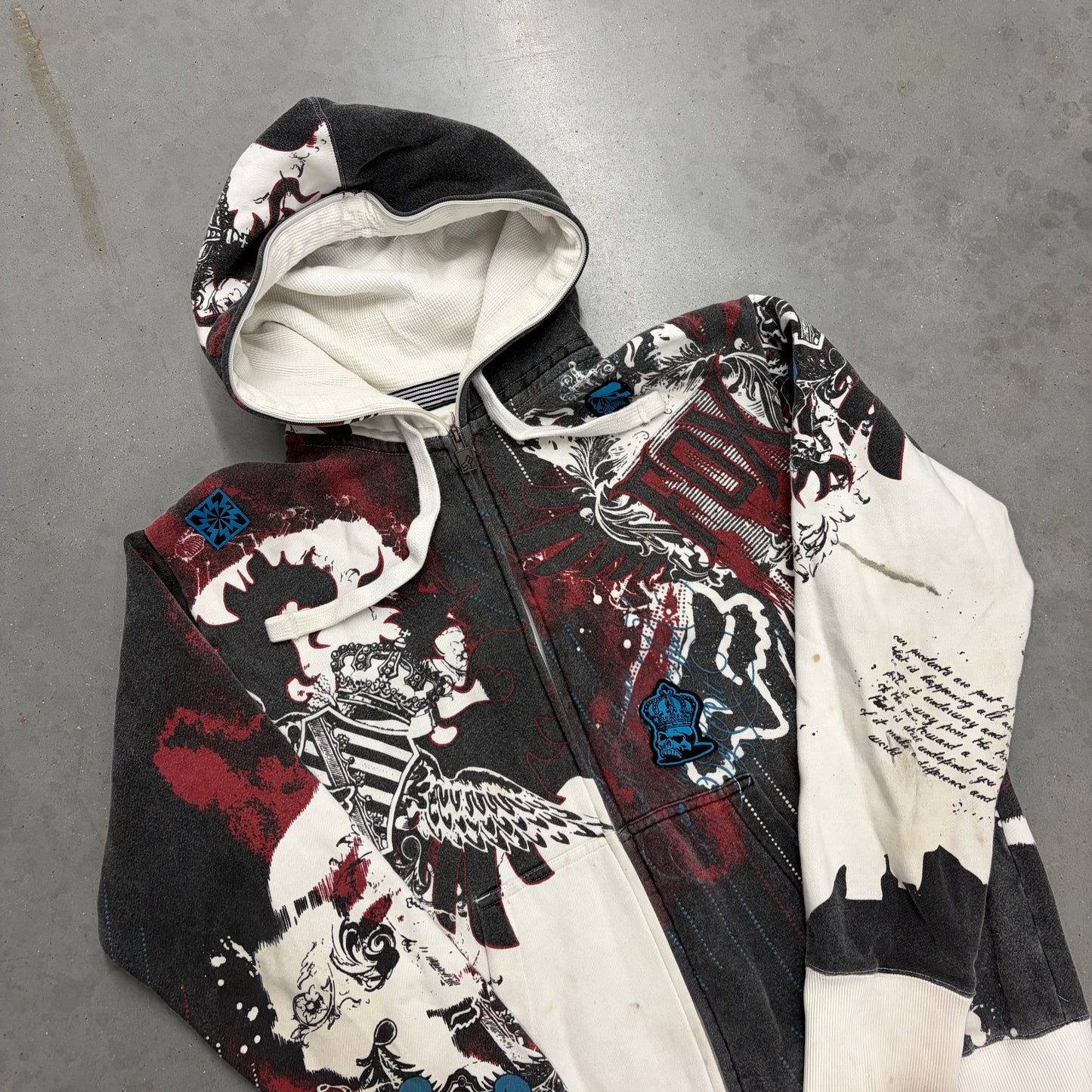 Y2K AOP Fox Zip Up