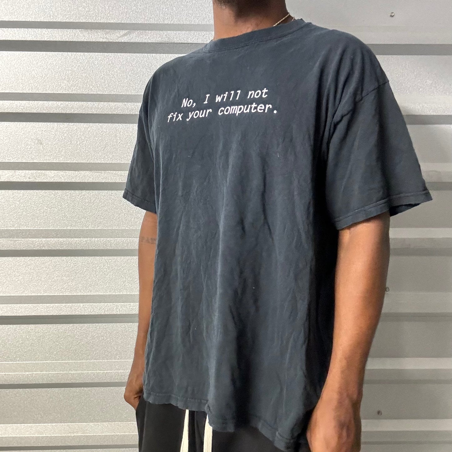 Y2K “No I Wont Fix Your Computer” Tee