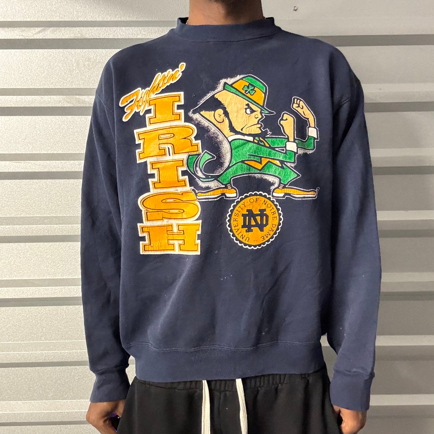 Vintage 90s Notre Dame Fighting Irish Crewneck