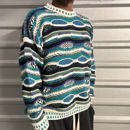 Vintage 3D Knit Sweater