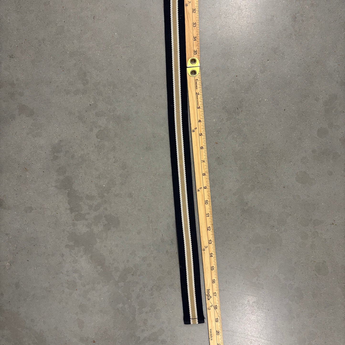 Y2K Navy n Tan Loop Belt