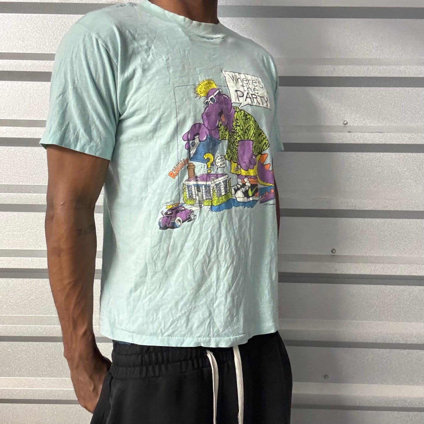Vintage 80s Barney Funny Tee