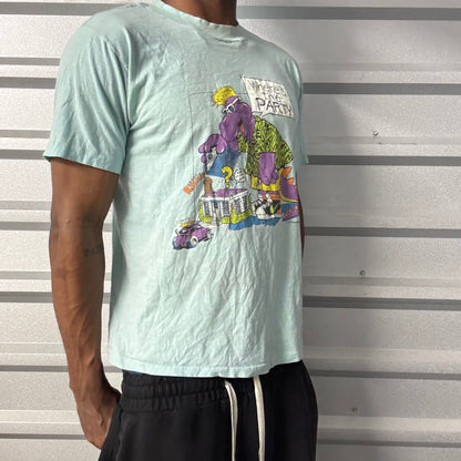 Vintage 80s Barney Funny Tee