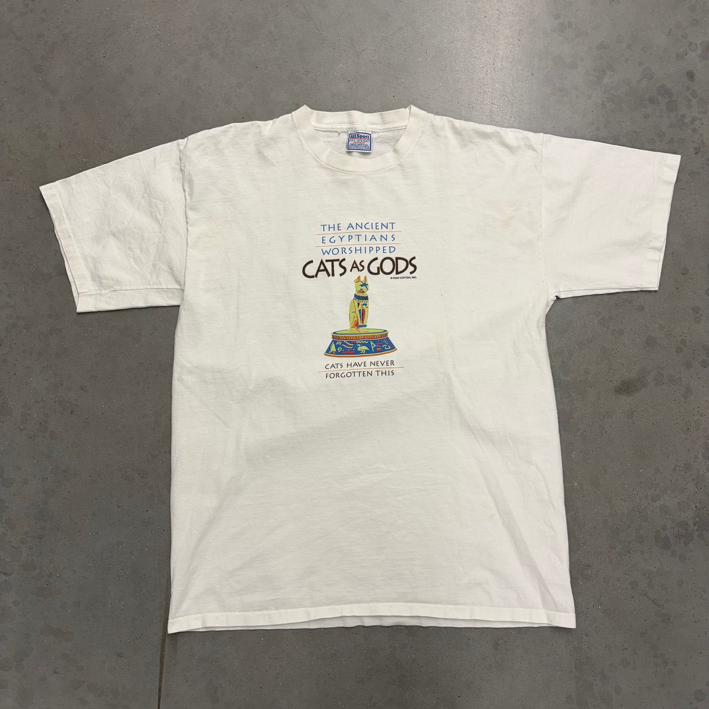 Vintage 90s “Cats as Gods” Tee