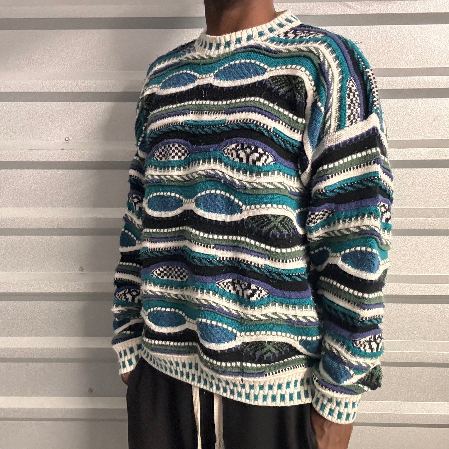 Vintage 3D Knit Sweater