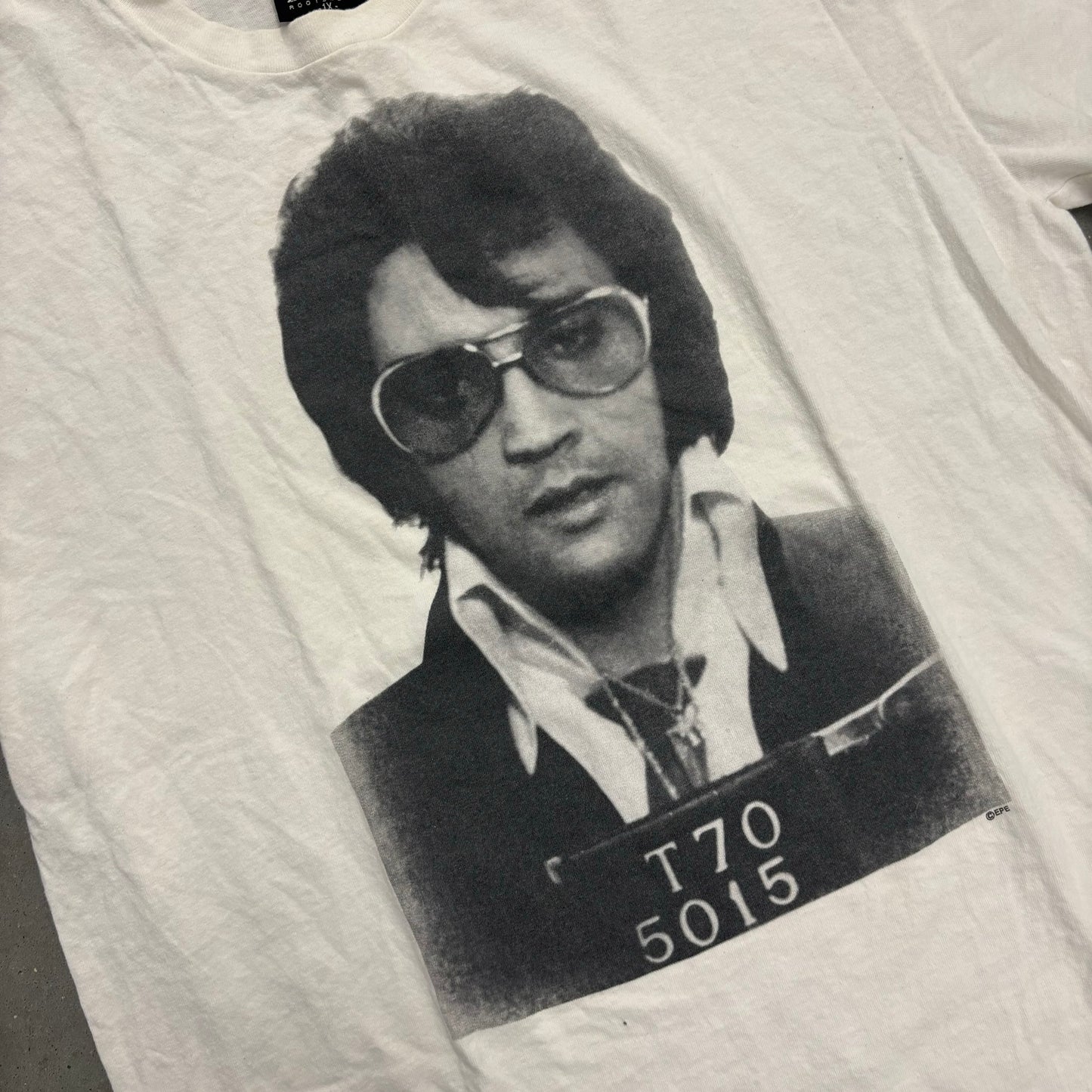 Y2K Elvis Mugshot Tee