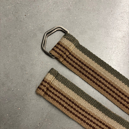 Y2K Green n Tan Loop Belt