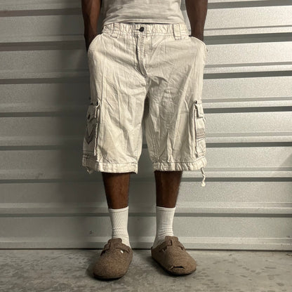 Y2K White Affliction Cargo Shorts