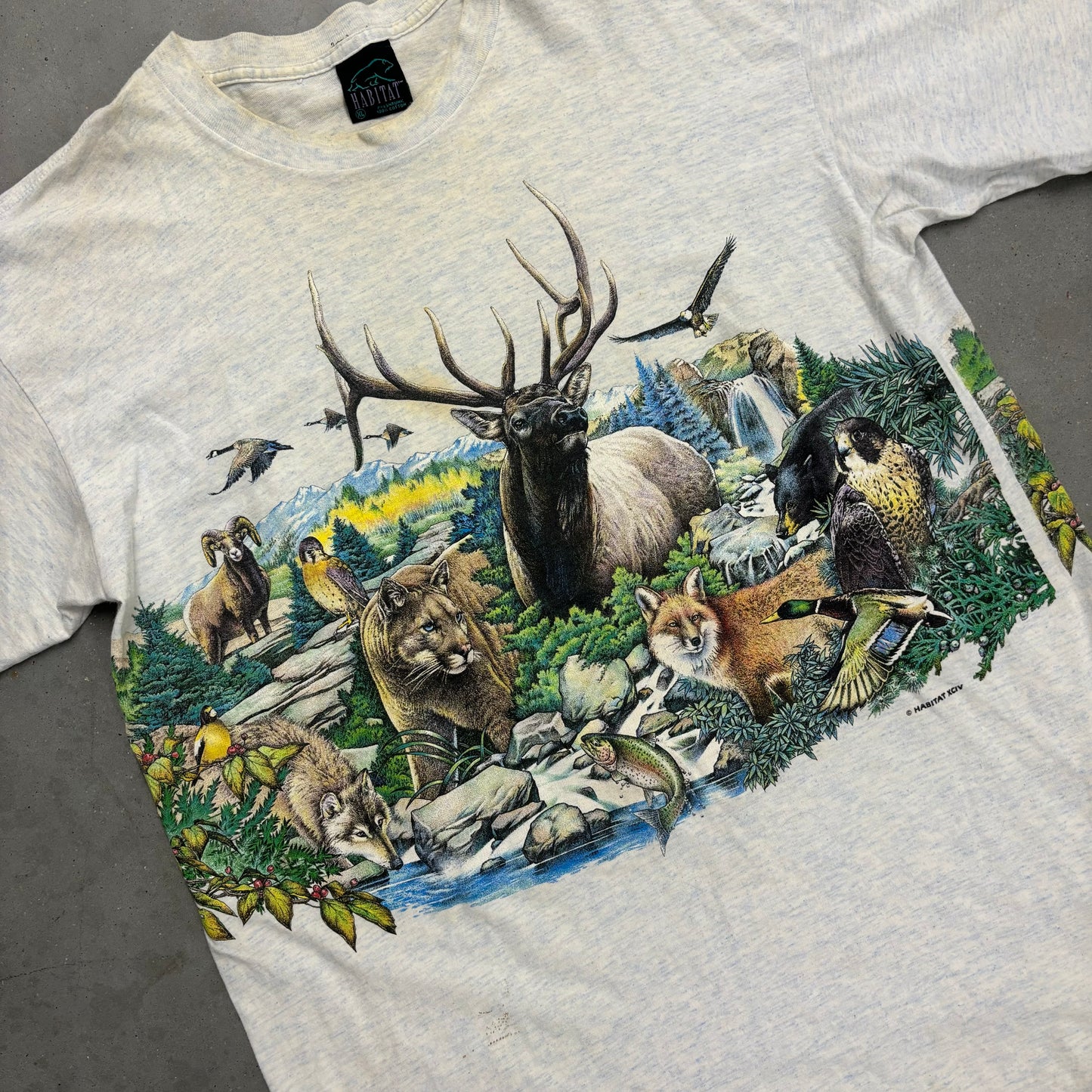 Vintage 90s Nature AOP Tee