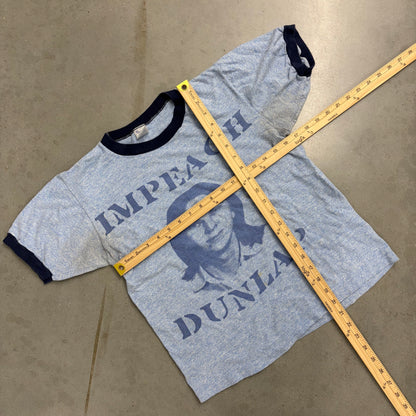 intage 80s “Impeach Dunlap” Ringer Tee