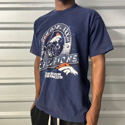 Vintage Denver Broncos Back 2 Back Champions Tee