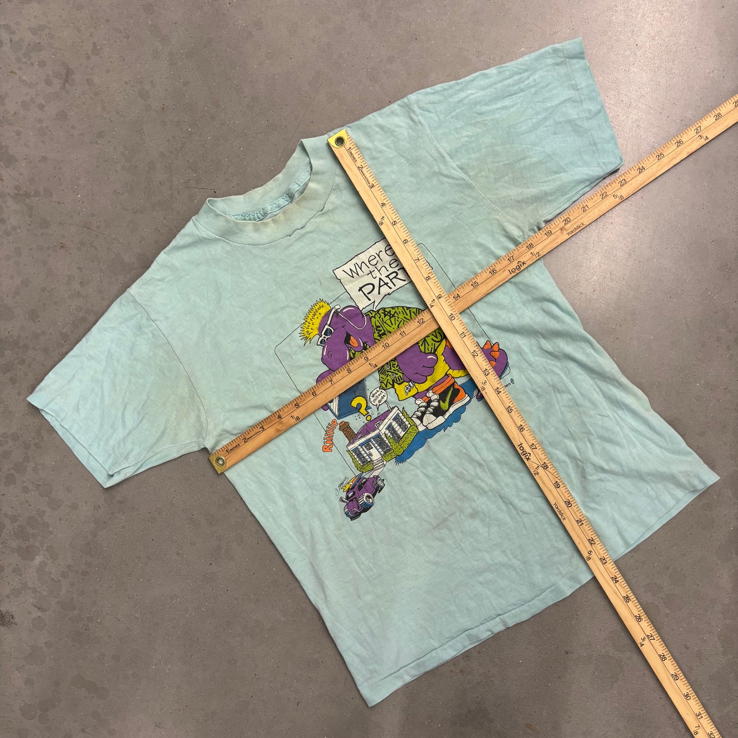 Vintage 80s Barney Funny Tee