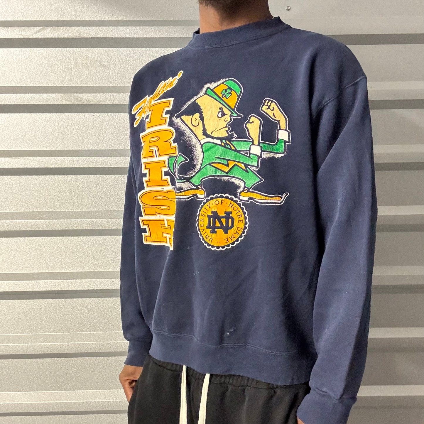 Vintage 90s Notre Dame Fighting Irish Crewneck