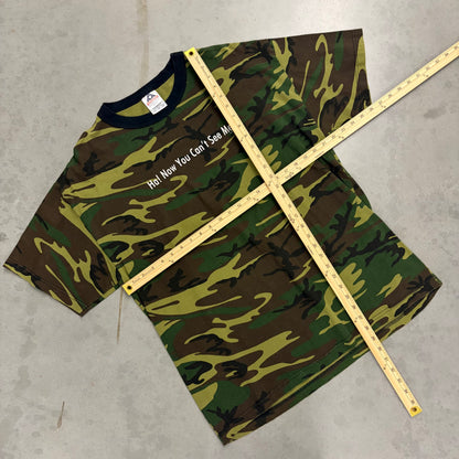 Y2K 01’ “Ha! Now You Cant See Me”Ringer Tee