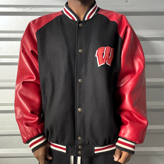 Y2K Universty of Wisconsin Varsity Jacket