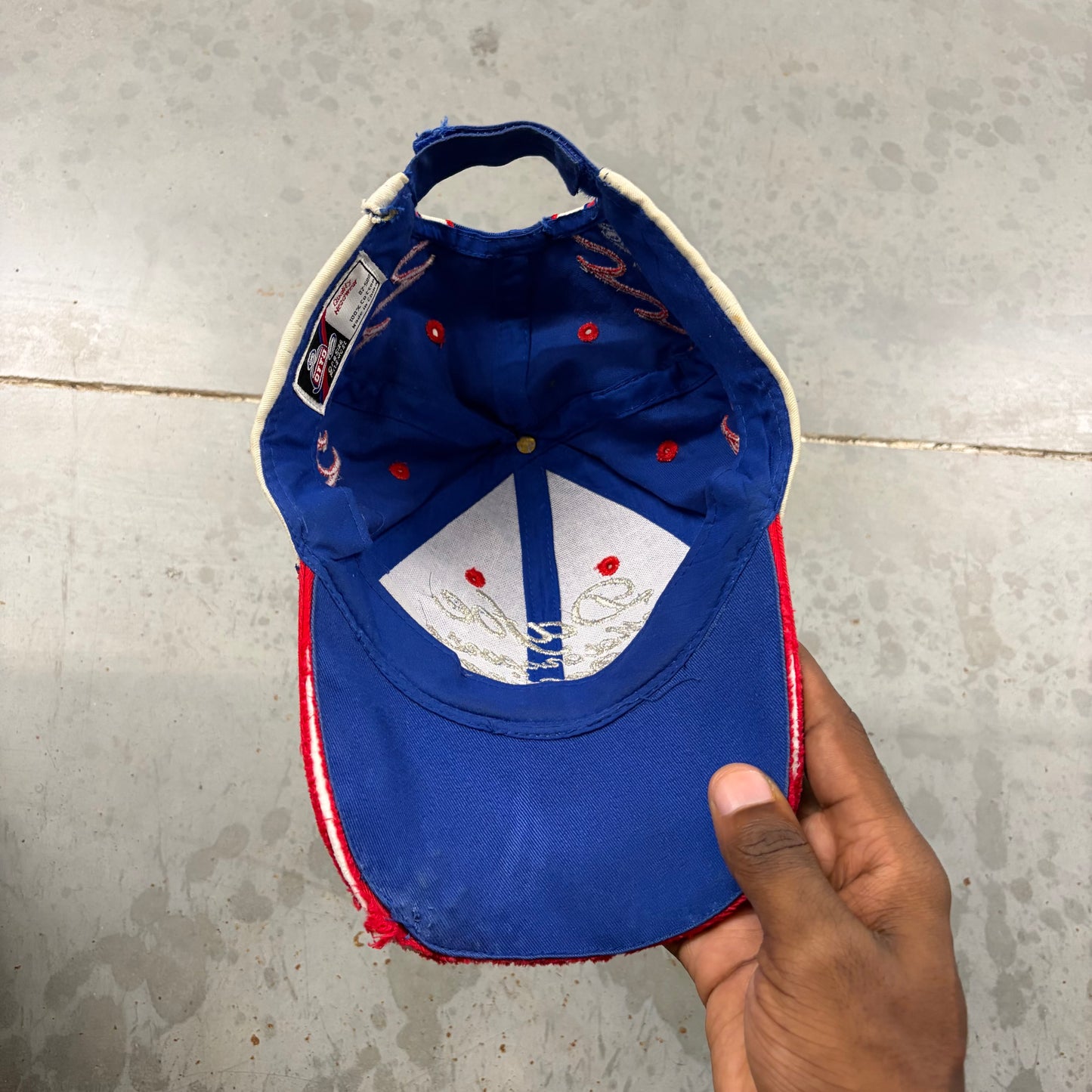 Vintage 80s Dafoe Moto Racing Flame Hat