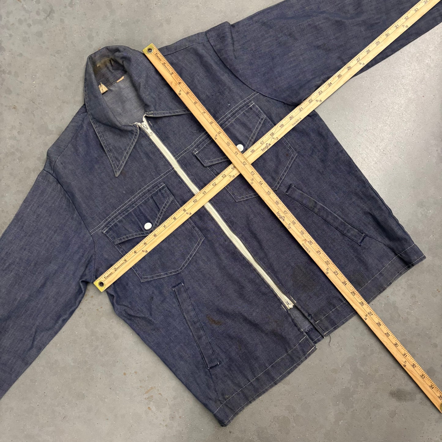 Vintage 70s Goodyear Denim Work Jacket