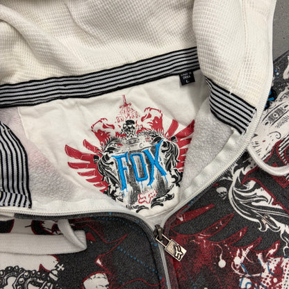 Y2K AOP Fox Zip Up