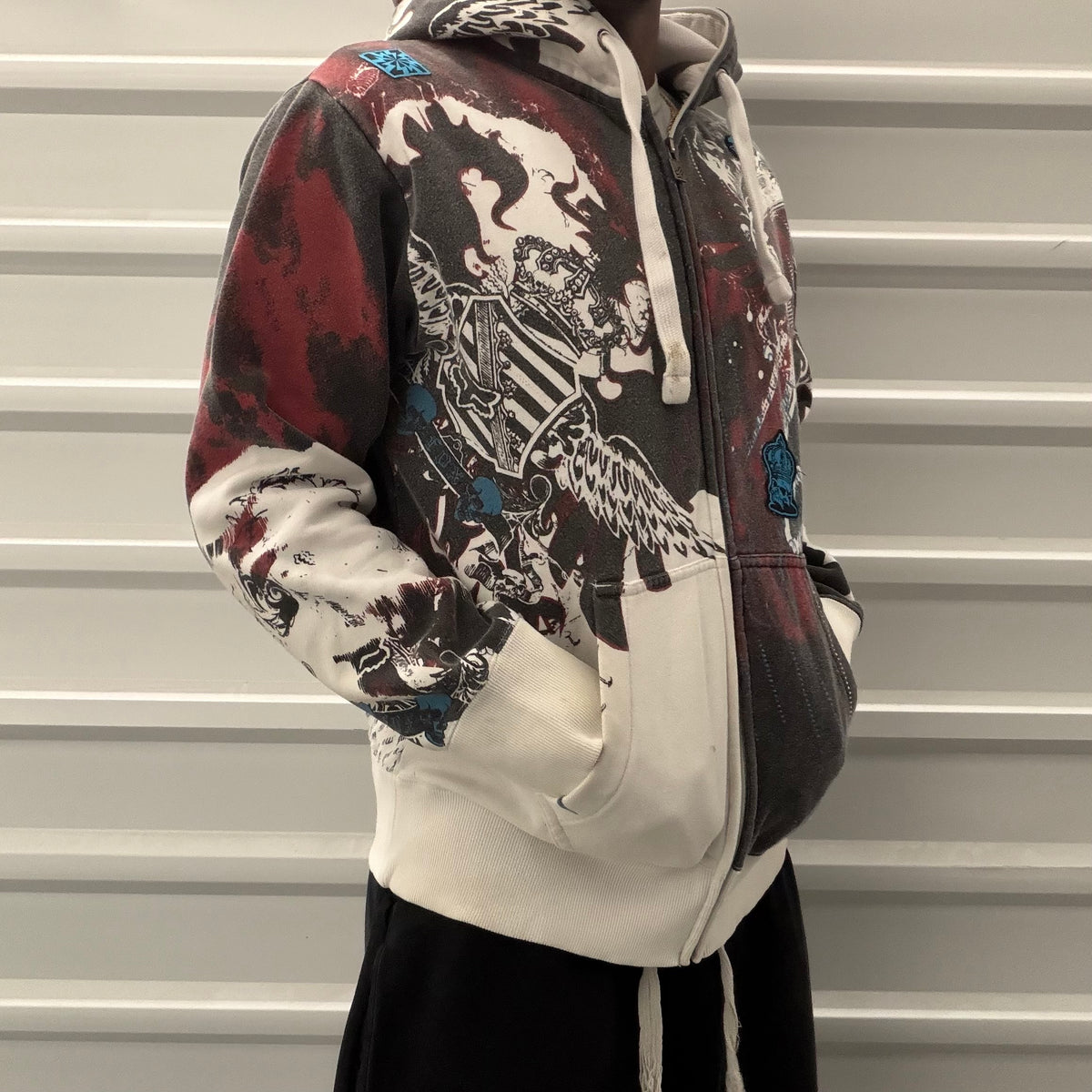 Y2K AOP Fox Zip Up