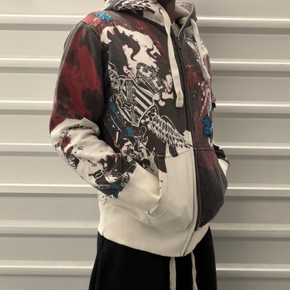 Y2K AOP Fox Zip Up