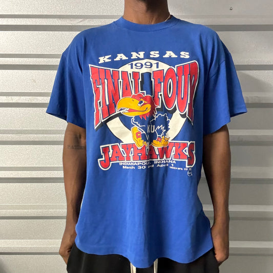 Vintage 91’ Kansas Jayhawks Final Four Tee