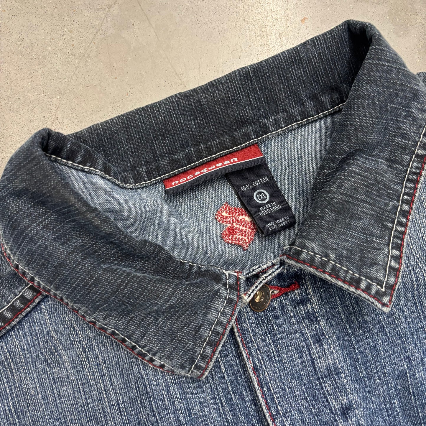 Y2K Rocawear Two Tone Denim Chore Jacket